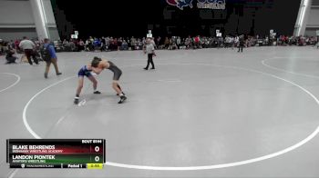 86 lbs Champ. Round 2 - Blake Behrends, Ironhawk Wrestling Academy vs Landon Piontek, Aviators Wrestling