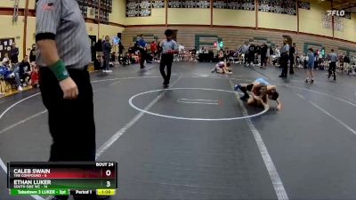 76 lbs Round 5 (10 Team) - Caleb Swain, The Compound vs ETHAN LUKER, South Side WC