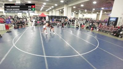 120 lbs Semis - Taylor Rogers, Nevada vs Lidia Anderson, Utah