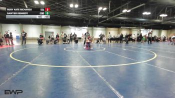 43-46 lbs Rr Rnd 1 - Ruby Kate Richards, Texas Select Wrestling vs Sawyer Kennedy, Cowboy Wrestling Club