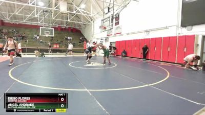 285 lbs Cons. Round 1 - Diego Flores, Cerritos College vs Angel Andrade, East Los Angeles College