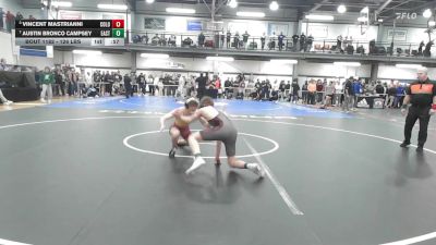 126 lbs Semifinal - Vincent Mastrianni, Colonie vs Austin Bronco Campsey, East Hampton
