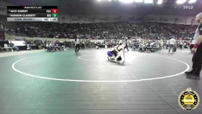 B4A-144 lbs Cons. Round 1 - Jack Egbert, Poteau vs Hudson Claggett, Bristow