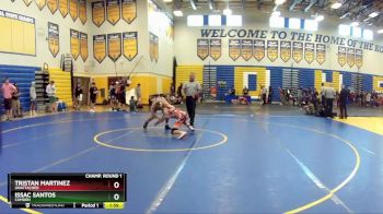 120 lbs Champ. Round 1 - Tristan Martinez, Unattached vs Issac Santos, Camden