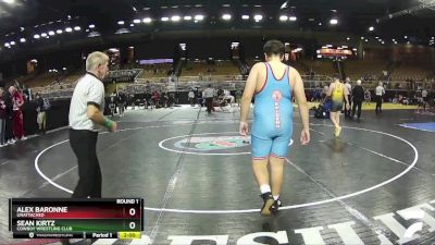 250 lbs Round 1 - Alex Baronne, Unattached vs Sean Kirtz, Cowboy Wrestling Club