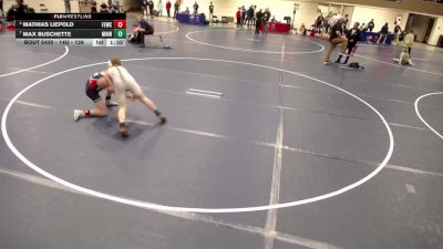 14U - 126 lbs Cons. Semis - Max Buschette, Minnesota vs Mathias Liepold, Flat Earth Wrestling Club