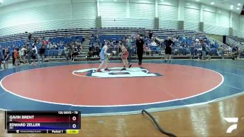 78 lbs Round 3 - Gavin Brent, MI vs Edward Zeller, OH