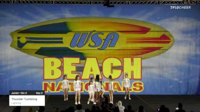Thunder Tumbling - Lightning [2022 Junior--Div 2 Day 2] 2022 WSA Beach Nationals