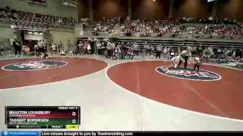 67 lbs Champ. Round 1 - Braxton Lounsbury, Southern Utah Elite vs Taggert Borwegen, Delta Wrestling Club