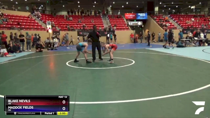 102 lbs Semifinal - Blake Nevils, AR vs Maddox Fields, OK