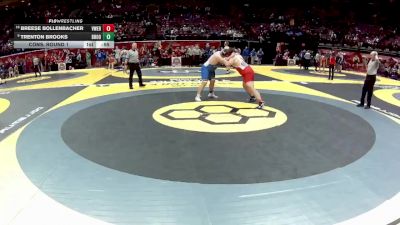 D2-285 lbs Cons. Round 1 - Breese Bollenbacher, Van Wert vs Trenton Brooks, Brookville