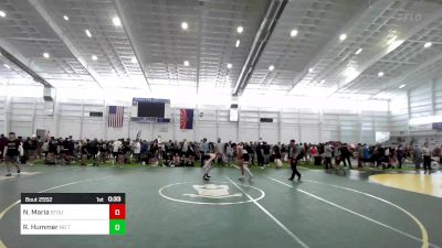 130 lbs Consi Of 4 - Noah Maria, Stout Wrestling Academy vs Ryan Hummer, No Team