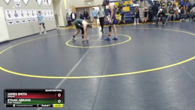 165 lbs Quarterfinal - Ethan Abrams, Port Angeles vs James Smith, Sequim