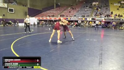 149 lbs 2nd Wrestleback (16 Team) - Dresden Grimm, Coe vs Chance Babb, Alvernia University