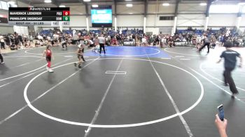 54 lbs Quarterfinal - Maverick Lederer, Prescott Valley Bighorns vs Penelope Degroat, Dominate Club Wrestling