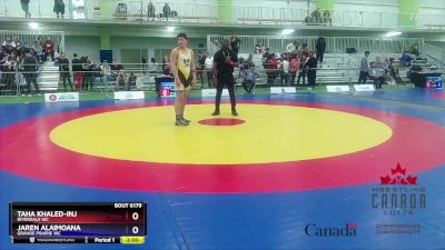 92kg Cons. Round 2 - Taha Khaled-inj, Riverdale WC vs Jaren Alaimoana, Grande Prairie WC