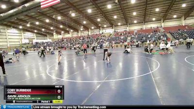 90 lbs Quarterfinal - Coby Burbidge, Madison vs Gavin Arnoldi, Top Of The Rock Wrestling Club