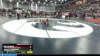 83 lbs Champ. Round 1 - Dillon Regis, Askeo International Mat Club vs Findlay Anderson, Team Aggression WC