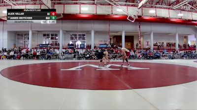 165 lbs Quarterfinal - James Bettcher, Manchester vs Alex Villar, North Central