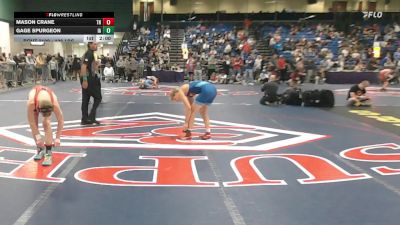 126 lbs Consi Of 128 #2 - Mason Crane, TN vs Gage Spurgeon, IA