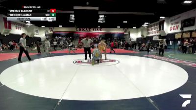 285 lbs Semifinal - Justice ElSayad, Temecula Valley vs George Llamas, Montclair