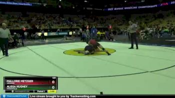 120 lbs Champ. Round 1 - Mallorie Metzger, Jackson vs Alissa Hughey, Marshfield