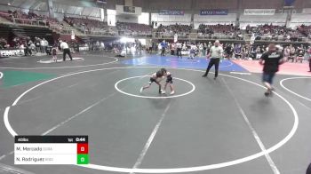 40 lbs Quarterfinal - Mateo` Mercado, Duran WC vs Noah Rodriguez, Ridge WC