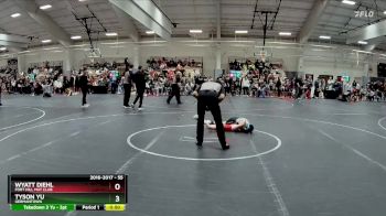 55 lbs Champ. Round 2 - Wyatt Diehl, Fort Hill Mat Club vs Tyson Yu, Germantown