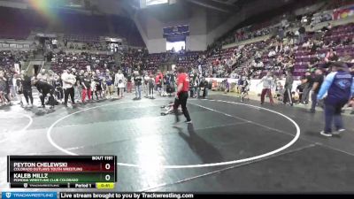 49 lbs 1st Place Match - Kaleb Millz, Pomona Wrestling Club Colorado vs Peyton Chelewski, Colorado Outlaws Youth Wrestling