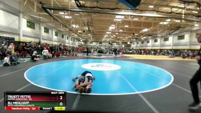 90 lbs Quarterfinal - Eli Mehlhaff, Scotland/Menno Knights vs Truett Fettig, MATPAC Wrestling - ND