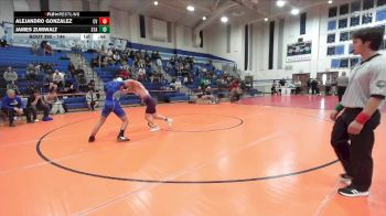 144 lbs Cons. Round 2 - Alejandro Gonzalez, Chula Vista vs James Zumwalt, Saint Augustine