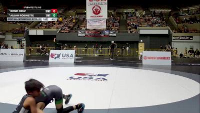 Intermediate Boys - 53 lbs Cons. Round 4 - Alijah Robinette, Team Arcata Wrestling Club vs Rome Cruz, Savage House Wrestling Club