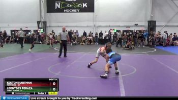 72 lbs Round 2 (10 Team) - Leonydes Peraza, Terps Xtreme vs Kolton Hartman, Team Ohio