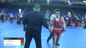 132 lbs Consolation - Danny Lightfoot, Tewksbury vs Connor McDonald, Bishop Guertin