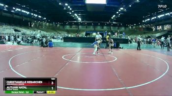 100 lbs Cons. Round 2 - Christianelle Rebarchek, Auburndale Senior vs Autumn Natal, Ponte Vedra