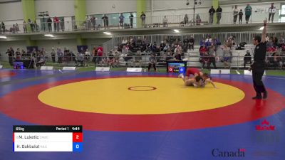 65kg Champ. Round 1 - Micah Luketic, Capilano WC vs Harun Gokbulut, Nile Academy WC