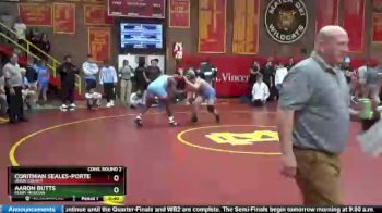 220 lbs Cons. Round 2 - Corithian Seales-Porte, Union County vs Aaron Butts, Perry Meridian