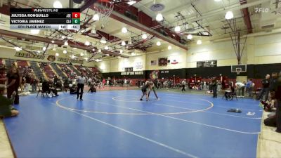 120 lbs 5th Place Match - Victoria Jimenez, Cajon vs Julyssa Ronquillo, Adelanto