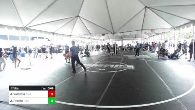 175 lbs Round Of 16 - Jason Valencia, Club Lucha vs Josh Preske, Torrey Pines HS