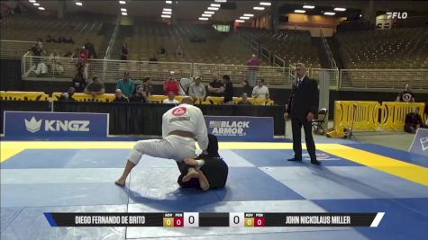 John Nickolaus Miller vs Diego Fernando De Brito 2025 Pan Jiu Jitsu IBJJF Championship