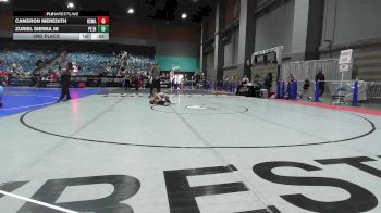 52 lbs 2nd Place - Cameron Meredith, Red Star Wrestling Academy vs Zuriel Sierra Jr, Peer Pressure Elite