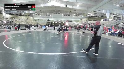 144 lbs Quarterfinals (8 Team) - Patrick York, Station Camp High School vs Caden Figueroa, Montgomery Central High School