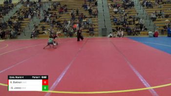 60 lbs Cons. Round 4 - Gabriel Jasso, No Nonsense Wrestling vs Hayes Bakken, Outlaw Wrestling Club