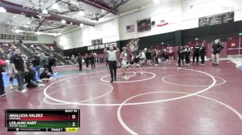 105 lbs Round 3 - Leilahni Hart, Victor Valley vs Analucia Valdez, Hesperia