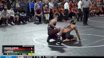 145 lbs Finals (1st & 3rd) - Jackson Jaspers, 4-Mount Vernon vs Ty Koedam, 3-Sergeant Bluff-Luton