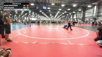 127 lbs Rr Rnd 1 - Blake Sokolowski, Mat Warriors Yellow MS - MS vs Josh Baldwin, Woodshed Wrestling Club - MS