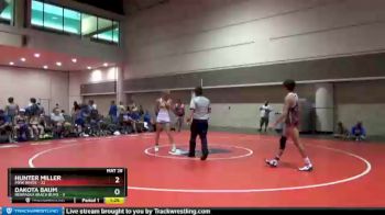145 lbs Round 1 (10 Team) - Dakota Baum, Nebraska Beach Bums vs Hunter Miller, MXW White
