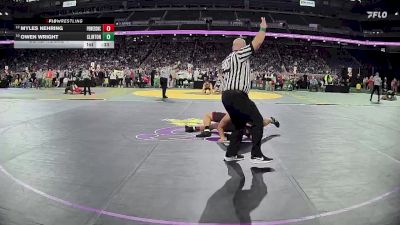 D4-215 lbs Cons. Round 1 - Owen Wright, Clinton vs Myles Nehring, Powers North Central