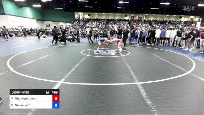 100 lbs Quarterfinal - Madison Nieuwenhuis, MI vs Mia Navarro, CA