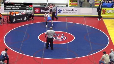 132 lbs Round Of 64 - Hayden Showalter, Mifflinburg vs Mason Hamilton, Millcreek